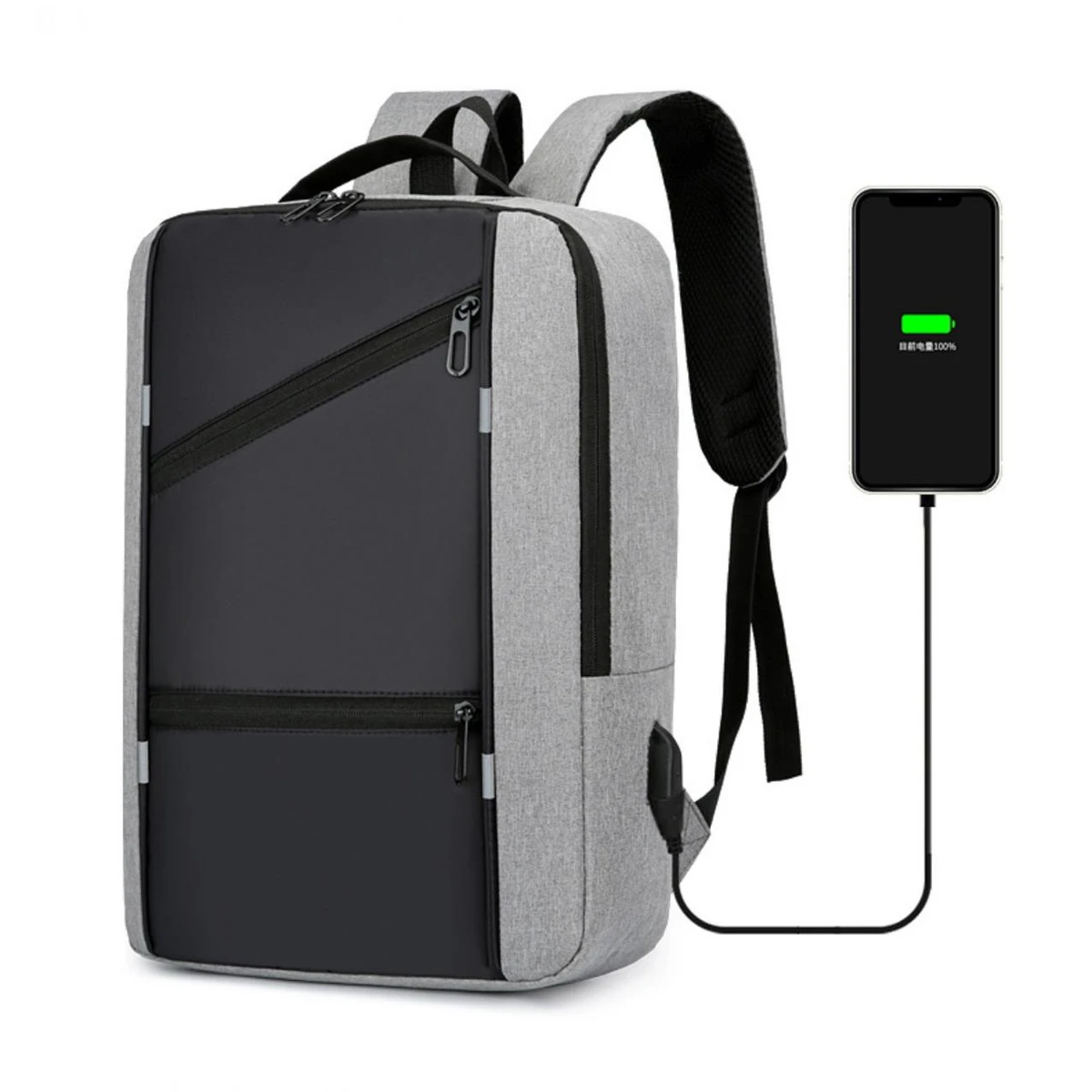 Backpack Men USB Charging Waterproof 15.6 Inch Laptop Casual Oxford Male Business Bag Anti theft Computer Notebook Backpacks