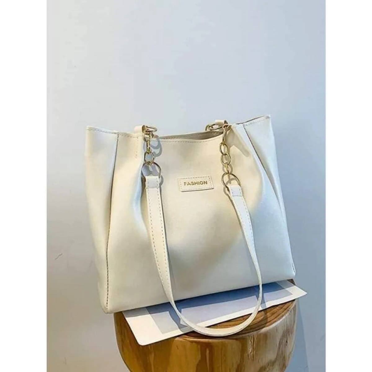 High Quality China Leather Bag (White)