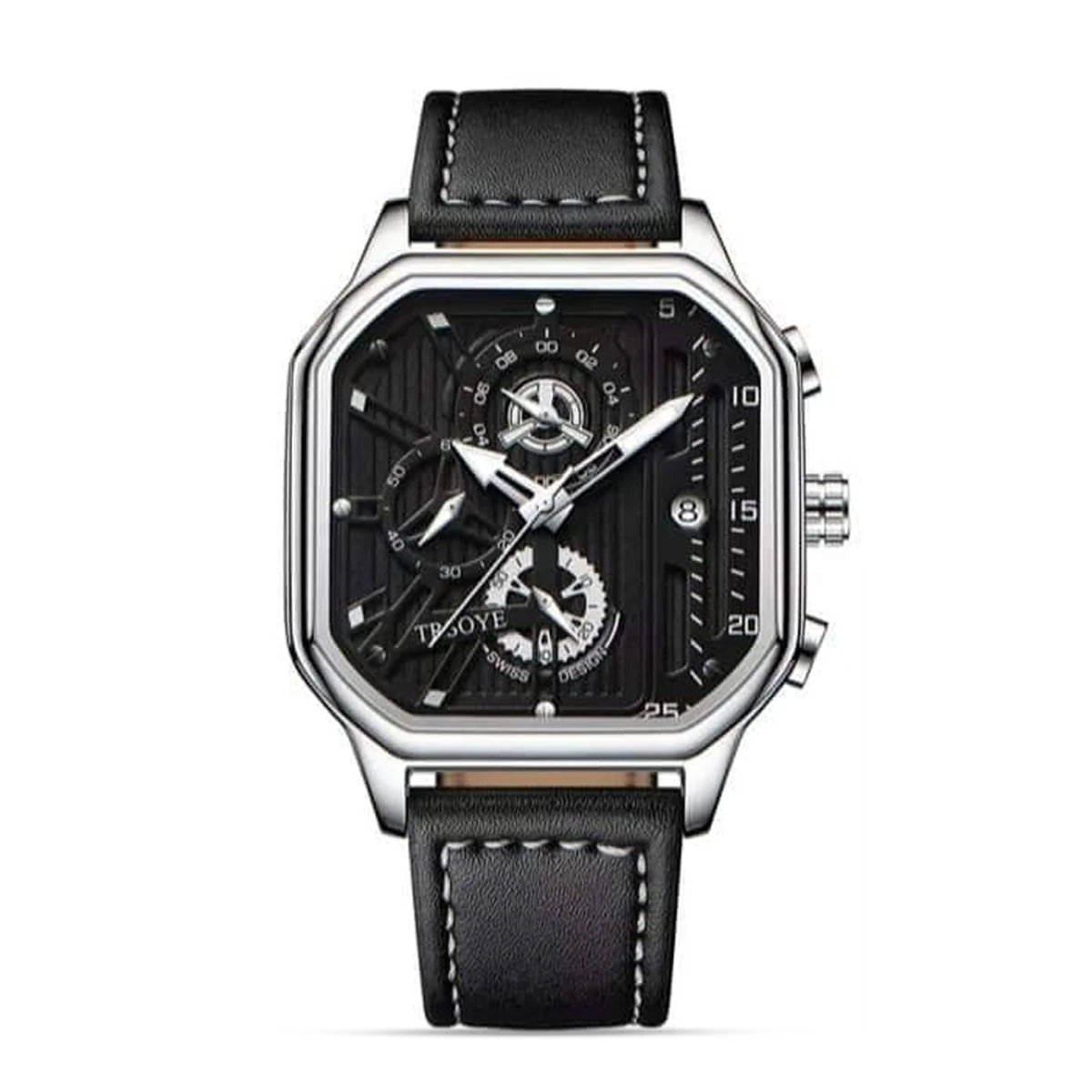 Trsoye Stainless Steel Quartz Wrist Watch For Men - Image 3