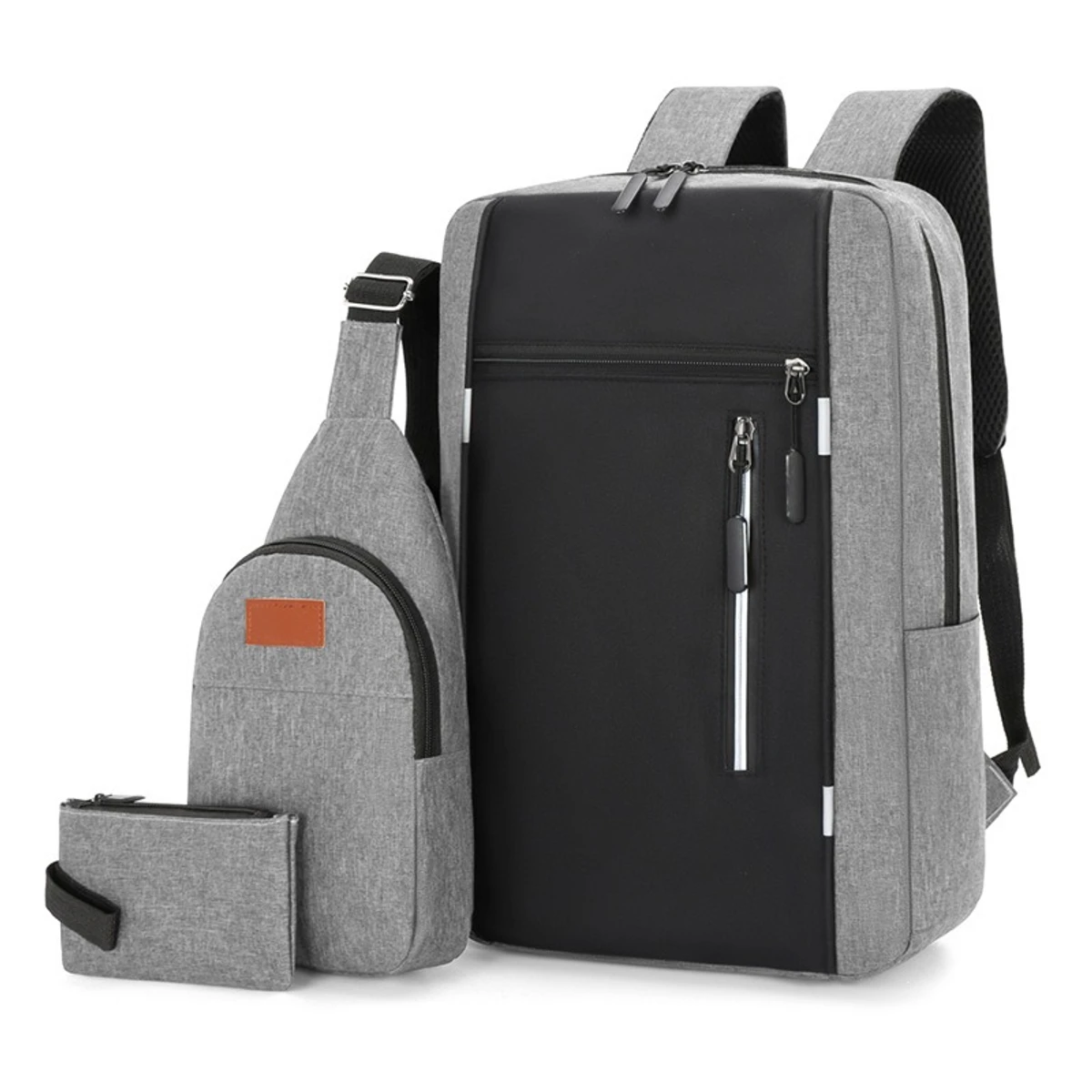 Set 3 Pcs Bag Combo Pack(Gray)