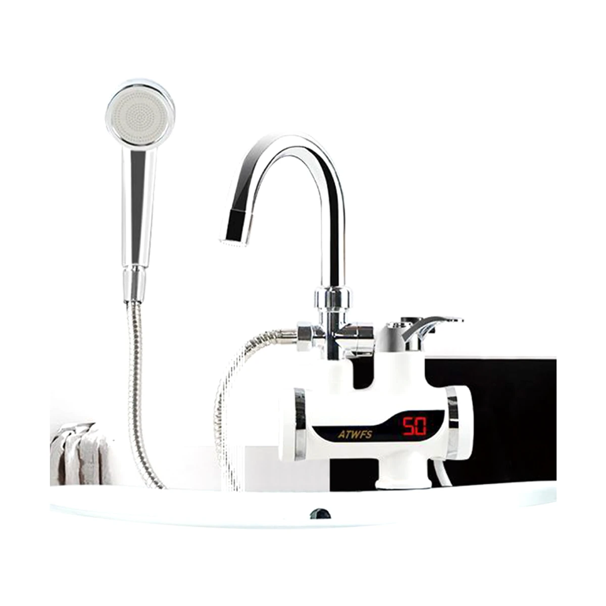 Electric Instant Hot Water Tap With Hand Shower